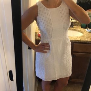 Eyelet white dress